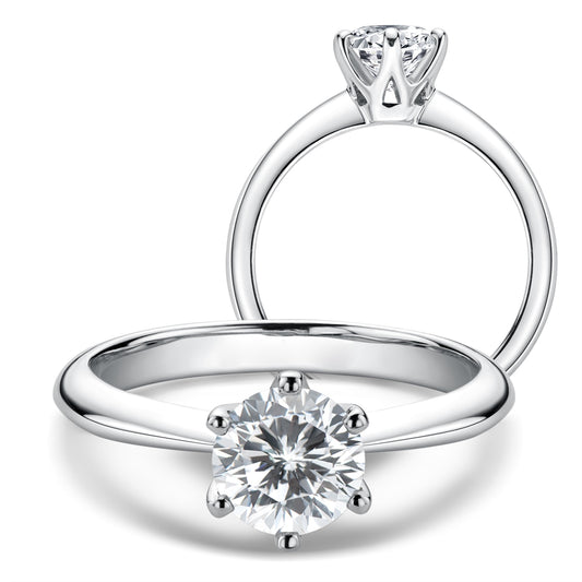 Moissanite Diamond Ring