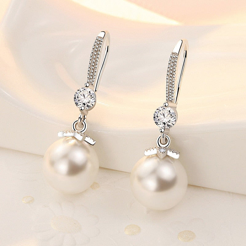 Pearl Dangle Earrings