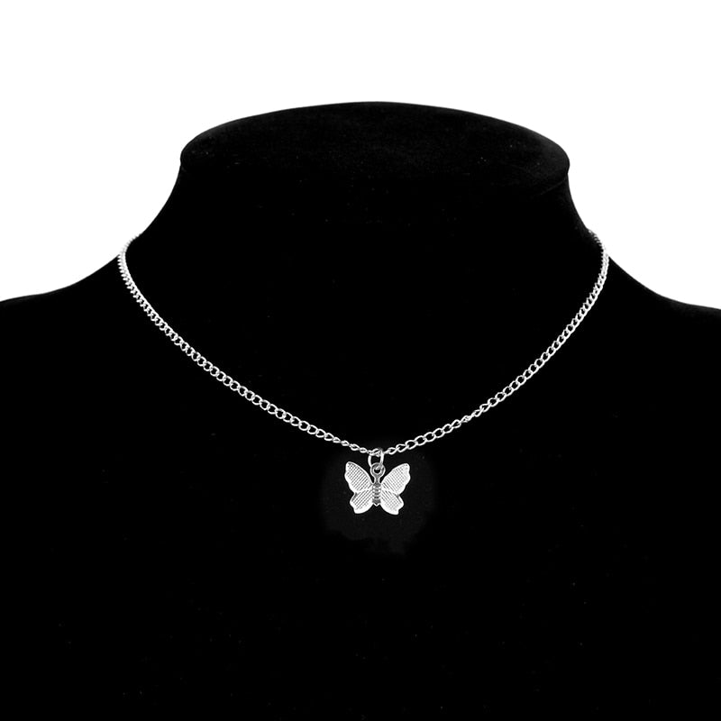Shiny Butterfly Necklace