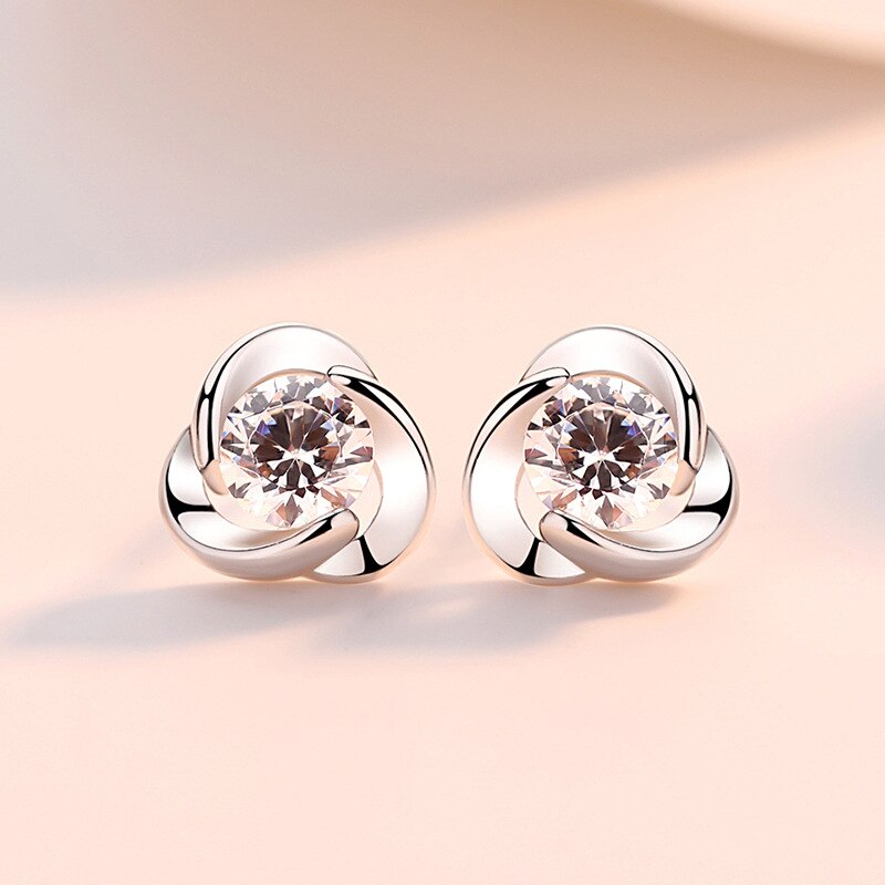 S925 Silver Zircon Earrings