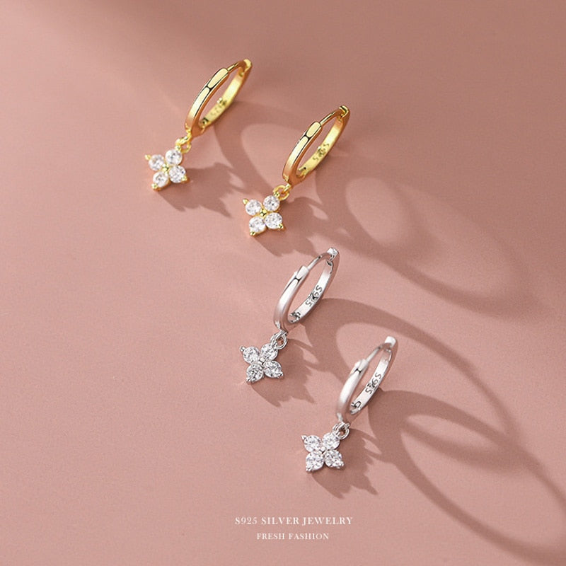 Silver Flower Earring
