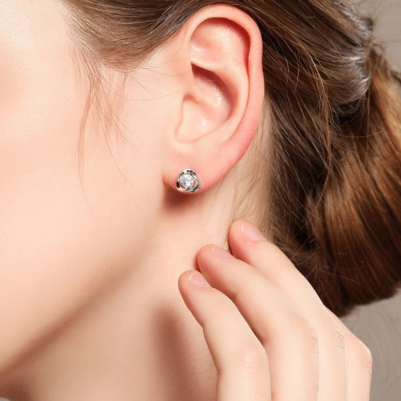 S925 Silver Zircon Earrings