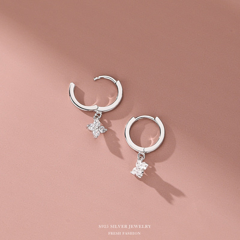 Silver Flower Earring