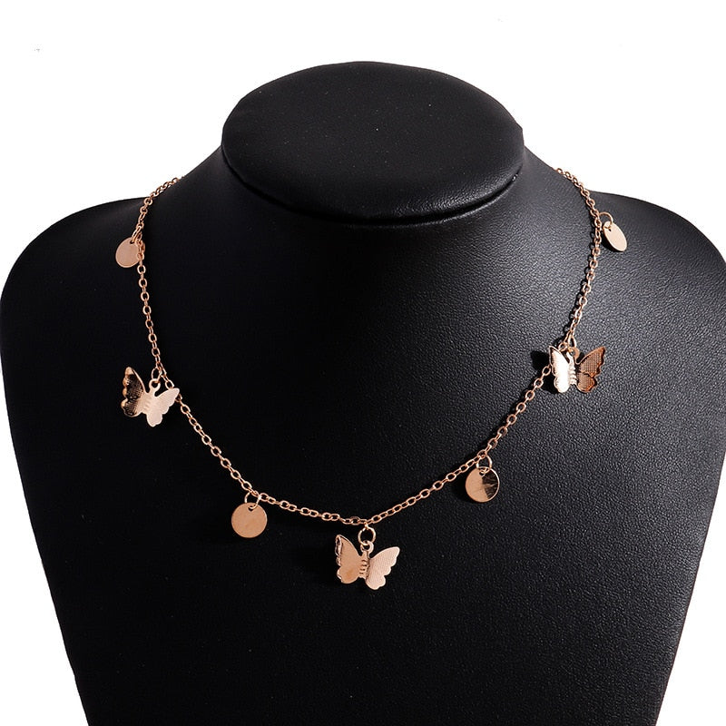 Shiny Butterfly Necklace