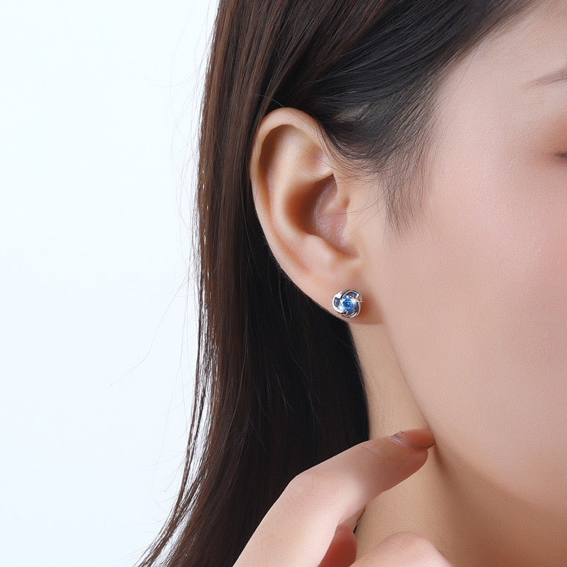 S925 Silver Zircon Earrings