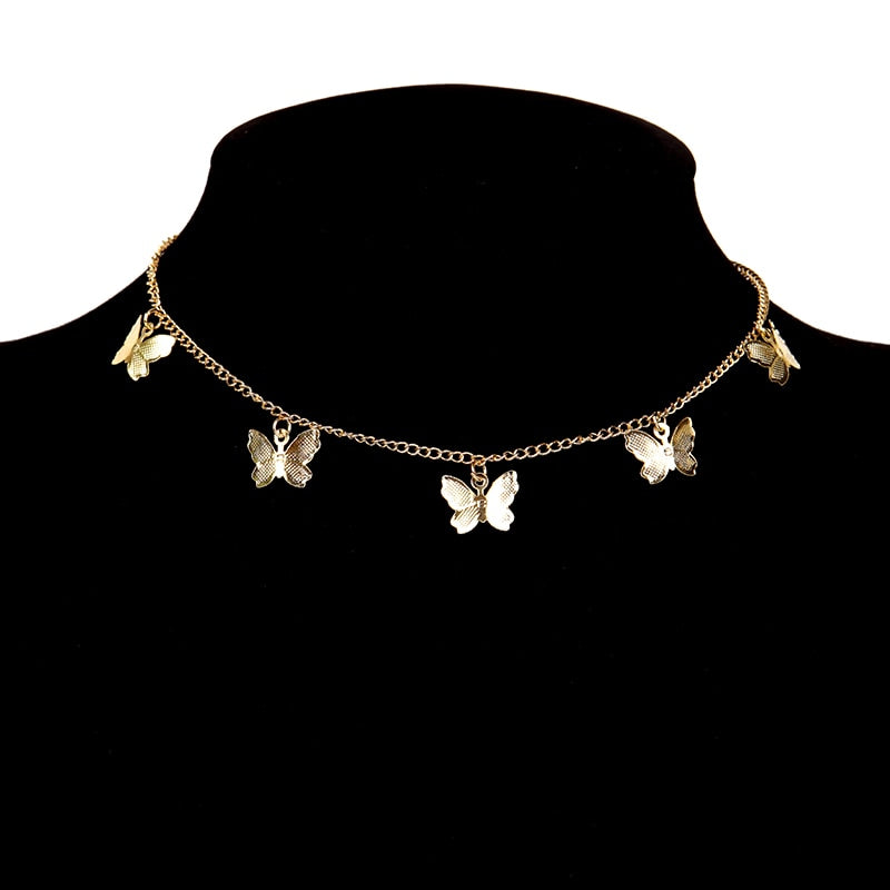 Shiny Butterfly Necklace