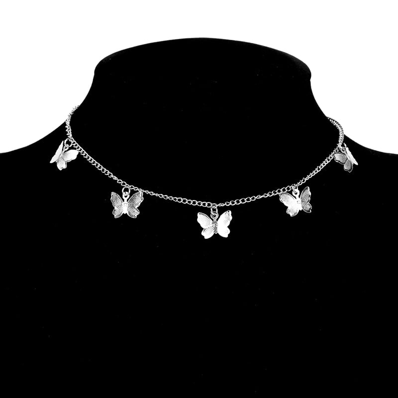 Shiny Butterfly Necklace