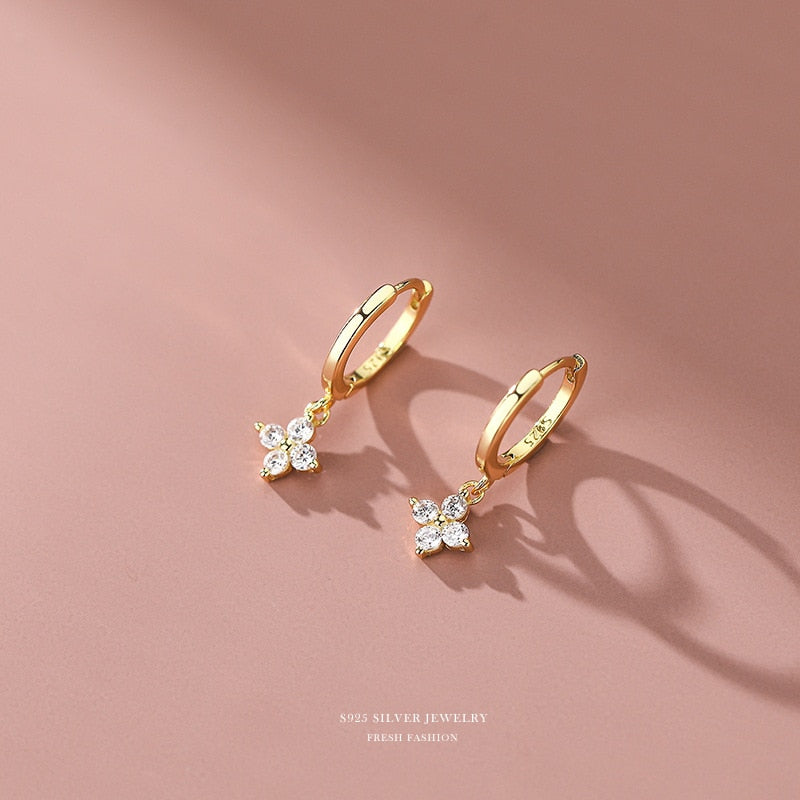 Silver Flower Earring