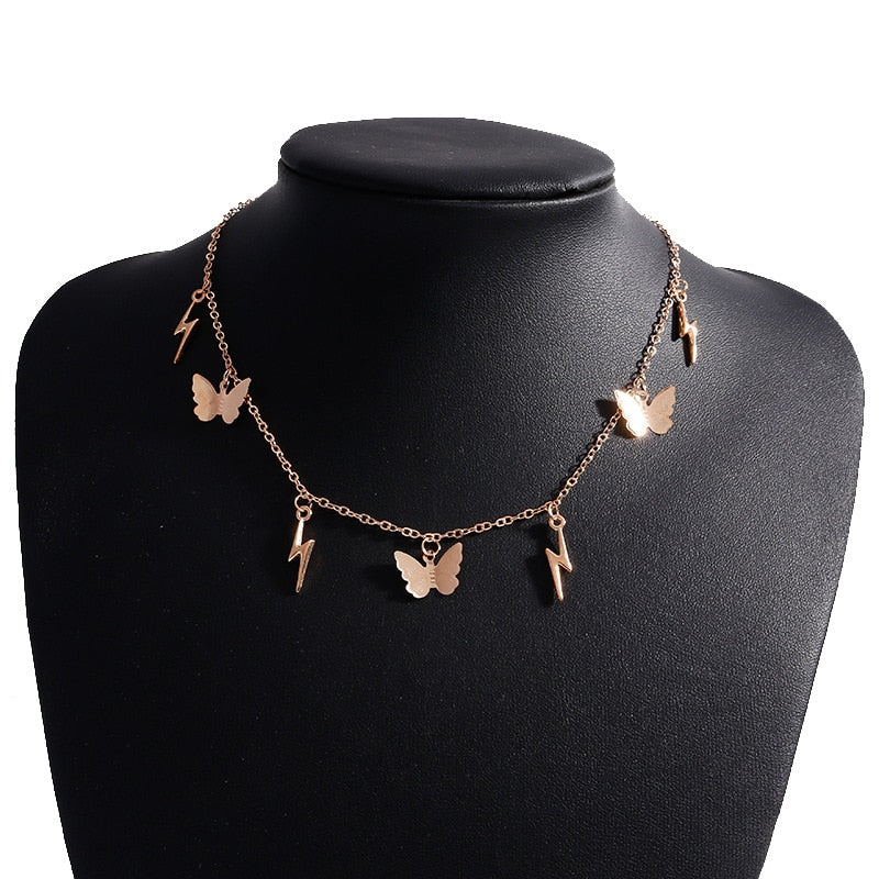 Shiny Butterfly Necklace