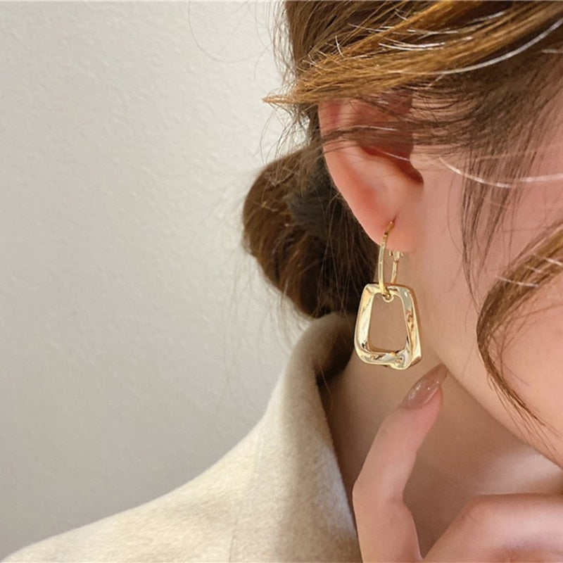 Geometric Steel Earrings